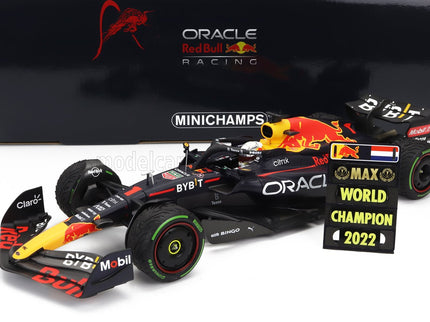 RED BULL | F1  RB18 TEAM ORACLE RED BULL RACING N 1 WORLD CHAMPION WINNER JAPAN GP WITH PIT BOARD 2022 MAX VERSTAPPEN | MATT BLUE YELLOW RED
