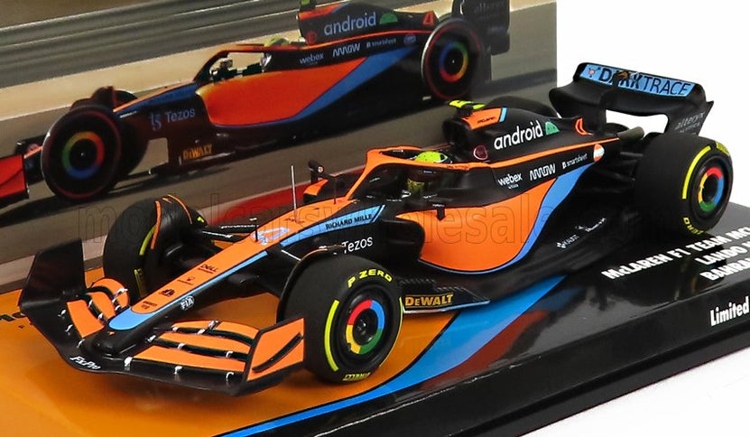 McLAREN | F1  MCL36 TEAM MCLAREN N 4 BAHRAIN GP 2022 LANDO NORRIS | ORANGE LIGHT BLUE