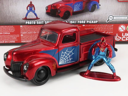 FORD USA | PICK-UP WITH SPIDERMAN FIGURE 1941 | RED BLUE
