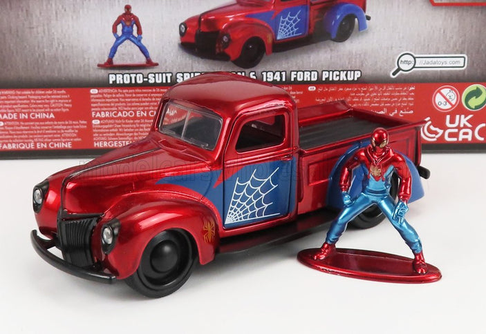 FORD USA | PICK-UP WITH SPIDERMAN FIGURE 1941 | RED BLUE