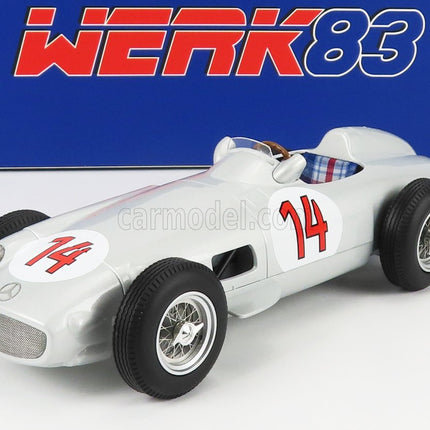 Mercedes Benz F1 W196 N°14 2. Miesto Belgium GP 1955 Stirling Moss 1:18 Werk83 strieborná
