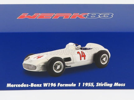 Mercedes Benz F1 W196 N°14 2. Miesto Belgium GP 1955 Stirling Moss 1:18 Werk83 strieborná