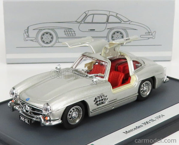 Mercedes Benz 300SL Coupe Gullwing (W198) 1954 1:43 Brumm strieborná