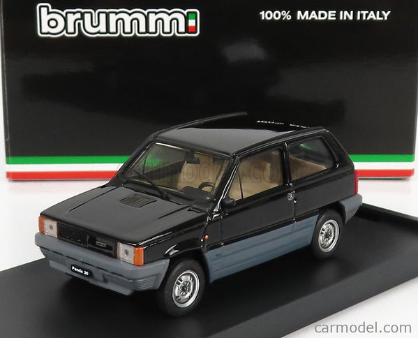 Fiat Panda 30 1 Series 1980 1:43 Brumm čierna Luxor - čierna