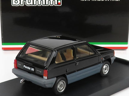 Fiat Panda 30 1 Series 1980 1:43 Brumm čierna Luxor - čierna