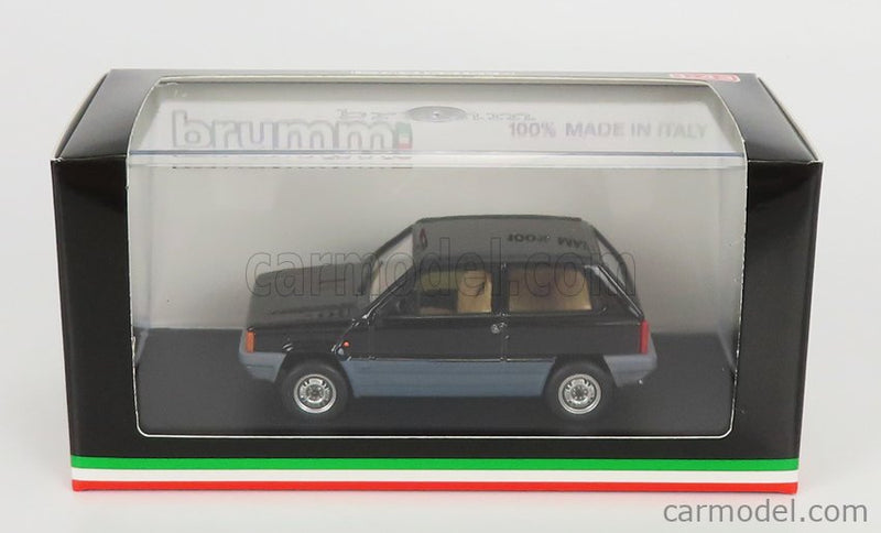 Fiat Panda 30 1 Series 1980 1:43 Brumm čierna Luxor - čierna