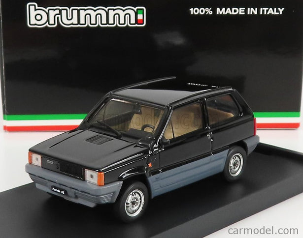 Fiat Panda 45 1980 1:43 Brumm čierna Luxor - čierna