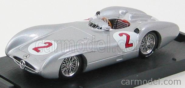 Mercedes Benz F1 W196C GP GB N°2 1954 Karl Kling 1:43 Brumm strieborná