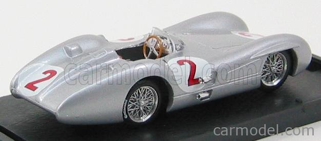 Mercedes Benz F1 W196C GP GB N°2 1954 Karl Kling 1:43 Brumm strieborná