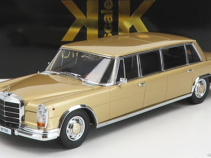 Mercedes Benz S-Class 600 Lwb Pullman (W100) 1964 1:18 KK Scale zlatá metalická