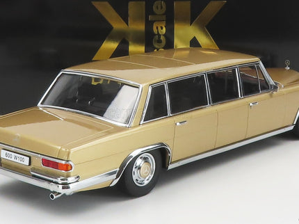 Mercedes Benz S-Class 600 Lwb Pullman (W100) 1964 1:18 KK Scale zlatá metalická