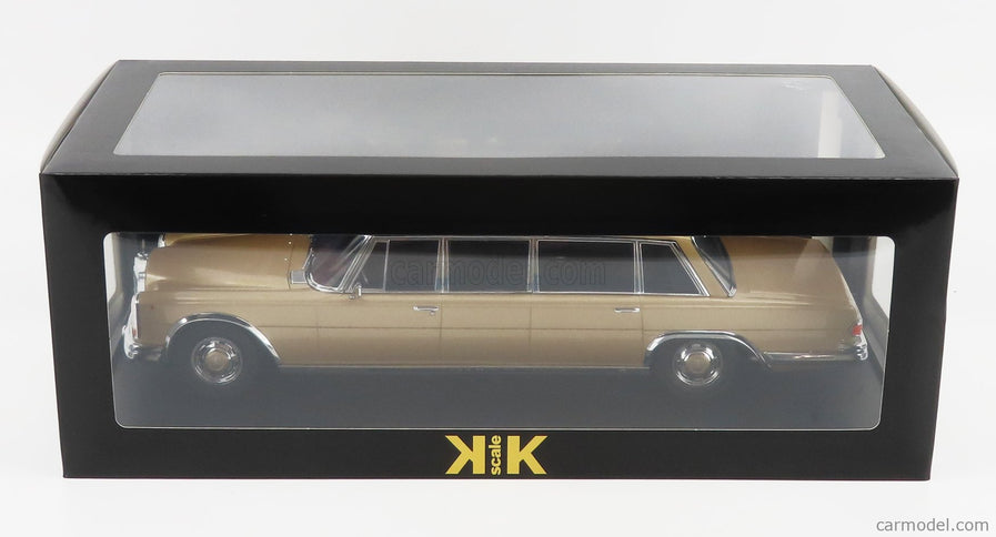 Mercedes Benz S-Class 600 Lwb Pullman (W100) 1964 1:18 KK Scale zlatá metalická