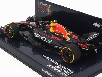 RED BULL | F1  RB18 TEAM ORACLE RED BULL RACING N 11 3rd MEXICO GP 2022 SERGIO PEREZ | MATT BLUE YELLOW RED
