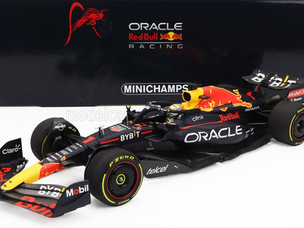 RED BULL | F1  RB18 TEAM ORACLE RED BULL RACING N 1 WINNER MEXICO GP WORLD CHAMPION 2022 MAX VERSTAPPEN | MATT BLUE YELLOW RED
