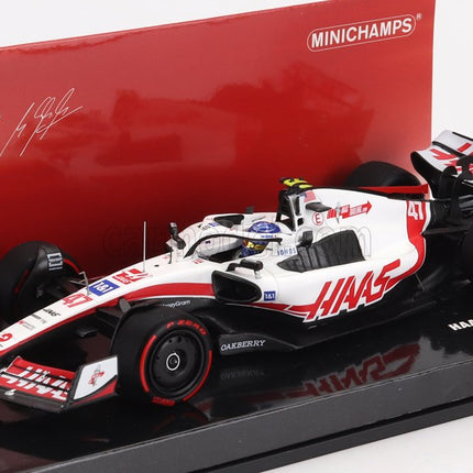 Haas F1 VF-22 Team Haas N°47 Brazilian GP 2022 Mick Schumacher 1:43 Minichamps biela čierna červená