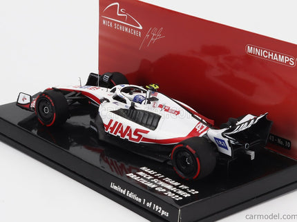 Haas F1 VF-22 Team Haas N°47 Brazilian GP 2022 Mick Schumacher 1:43 Minichamps biela čierna červená