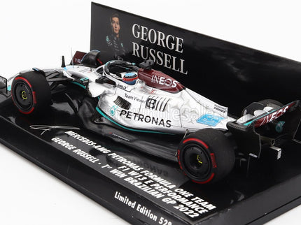MERCEDES GP | F1 W13E TEAM MERCEDES-AMG PETRONAS F1 N 63 (first f1 win) WINNER BRAZILIAN GP 2022 GEORGE RUSSELL | SILVER GREEN