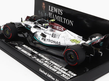 MERCEDES GP | F1 W13E TEAM MERCEDES-AMG PETRONAS F1 N 44 2nd BRAZILIAN GP 2022 LEWIS HAMILTON | SILVER GREEN