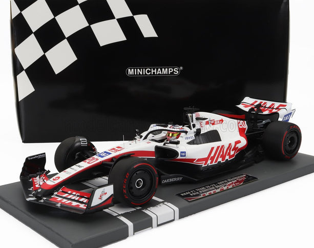 HAAS | F1  VF-22 TEAM HAAS N 20 POLE POSITION BRAZILIAN GP 2022 KEVIN MAGNUSSEN | WHITE BLACK RED