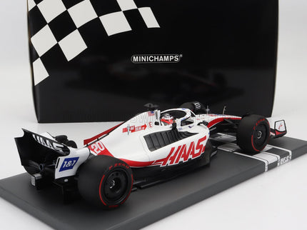 HAAS | F1  VF-22 TEAM HAAS N 20 POLE POSITION BRAZILIAN GP 2022 KEVIN MAGNUSSEN | WHITE BLACK RED