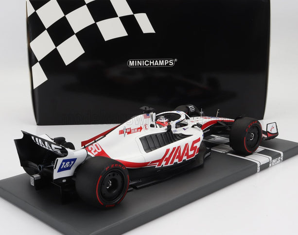 HAAS | F1  VF-22 TEAM HAAS N 20 POLE POSITION BRAZILIAN GP 2022 KEVIN MAGNUSSEN | WHITE BLACK RED