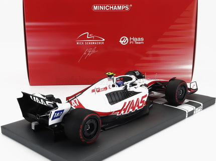 HAAS | F1  VF-22 TEAM HAAS N 47 BRAZILIAN GP 2022 MICK SCHUMACHER | WHITE BLACK RED