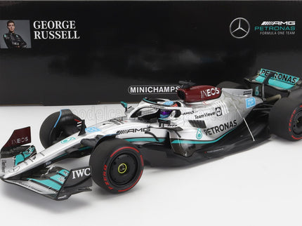 MERCEDES GP | F1 W13E TEAM MERCEDES-AMG PETRONAS F1 N 63 (first f1 win) WINNER BRAZILIAN GP 2022 GEORGE RUSSELL | SILVER GREEN