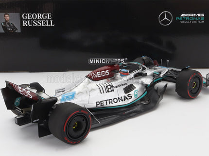 MERCEDES GP | F1 W13E TEAM MERCEDES-AMG PETRONAS F1 N 63 (first f1 win) WINNER BRAZILIAN GP 2022 GEORGE RUSSELL | SILVER GREEN