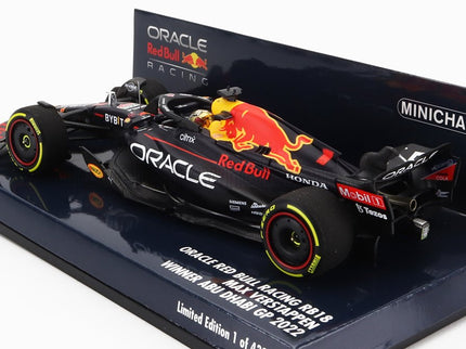 RED BULL | F1  RB18 TEAM ORACLE RED BULL RACING N 1 WINNER ABU DHABI GP WORLD CHAMPION 2022 MAX VERSTAPPEN | MATT BLUE YELLOW RED