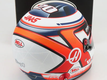 Bell Helmet F1 Helma Haas VF-22 Team Haas N°20 Sezóna 2022 Kevin Magnussen 1:2 Mini Helmet biela červená čierna
