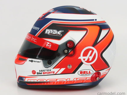 Bell Helmet F1 Helma Haas VF-22 Team Haas N°20 Sezóna 2022 Kevin Magnussen 1:2 Mini Helmet biela červená čierna