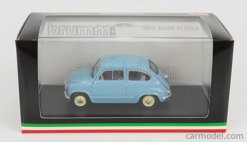 Fiat 600 Berlina 1-SERIES 1955 1:43 Brumm svetlomodrá Cenere - svetlomodrá