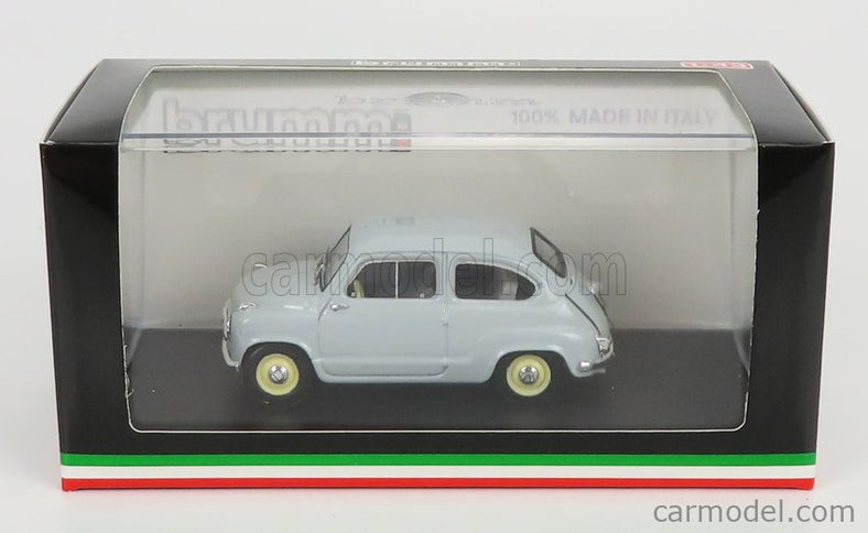 Fiat 600 Berlina 1-SERIES 1955 1:43 Brumm sivá Perla - svetlosivá