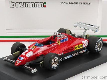 Ferrari F1 126C2 N°28 3. Miesto Italy GP 1982 Mario Andretti 1:43 Brumm červená