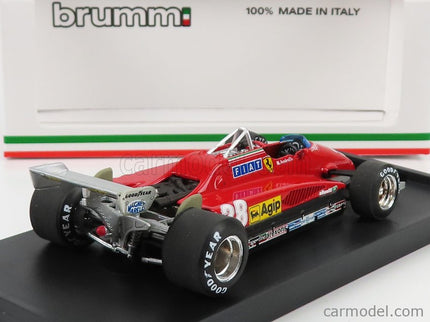 Ferrari F1 126C2 N°28 3. Miesto Italy GP 1982 Mario Andretti 1:43 Brumm červená