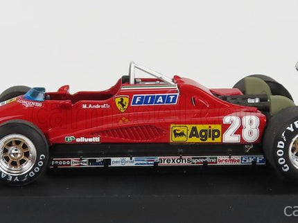 Ferrari F1 126C2 N°28 3. Miesto Italy GP 1982 Mario Andretti 1:43 Brumm červená