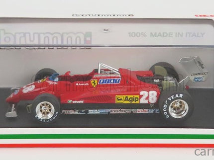 Ferrari F1 126C2 N°28 3. Miesto Italy GP 1982 Mario Andretti 1:43 Brumm červená