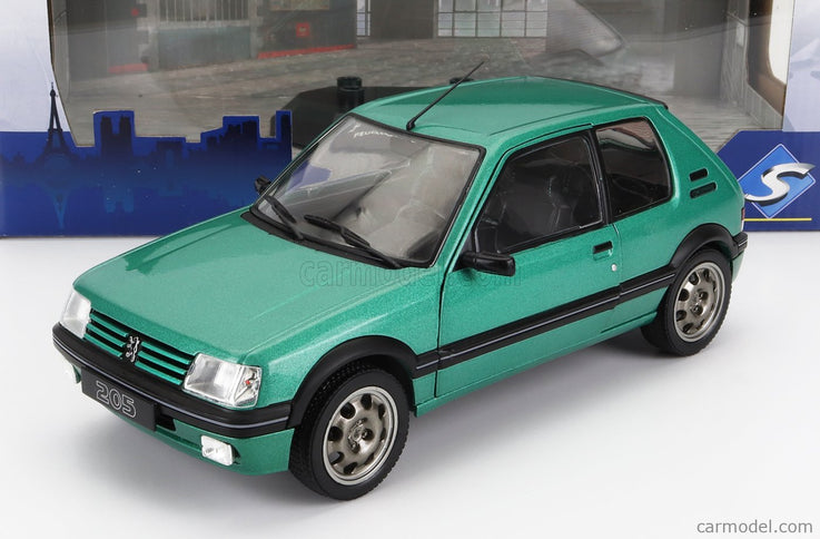 Peugeot 205 1.9 Gti Griffe 1990 1:18 Solido zelená metalická