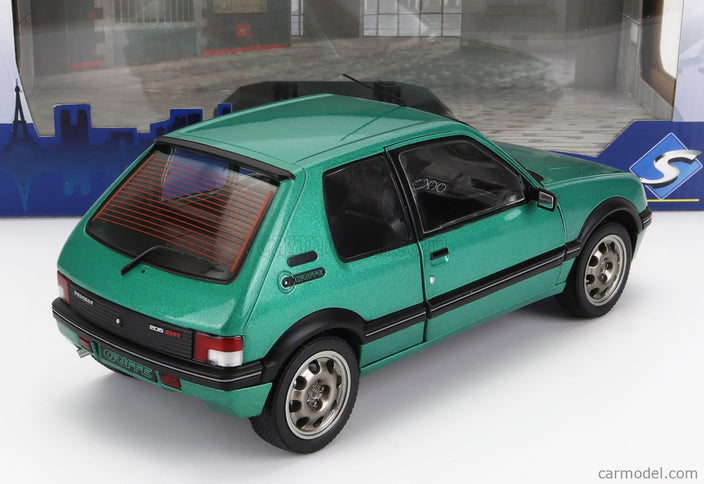 Peugeot 205 1.9 Gti Griffe 1990 1:18 Solido zelená metalická