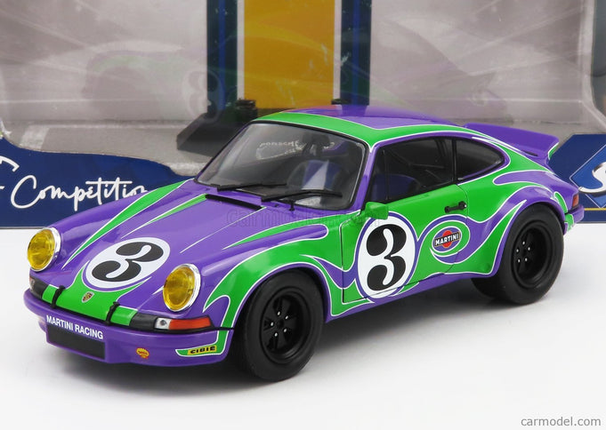 Porsche 911 RSR Coupe N°3 Happy Tribute 1973 1:18 Solido fialová zelená