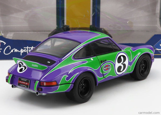 Porsche 911 RSR Coupe N°3 Happy Tribute 1973 1:18 Solido fialová zelená