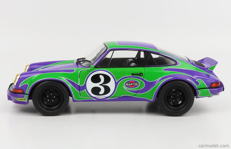Porsche 911 RSR Coupe N°3 Happy Tribute 1973 1:18 Solido fialová zelená