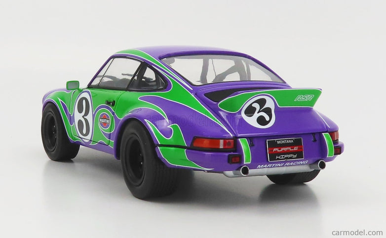 Porsche 911 RSR Coupe N°3 Happy Tribute 1973 1:18 Solido fialová zelená