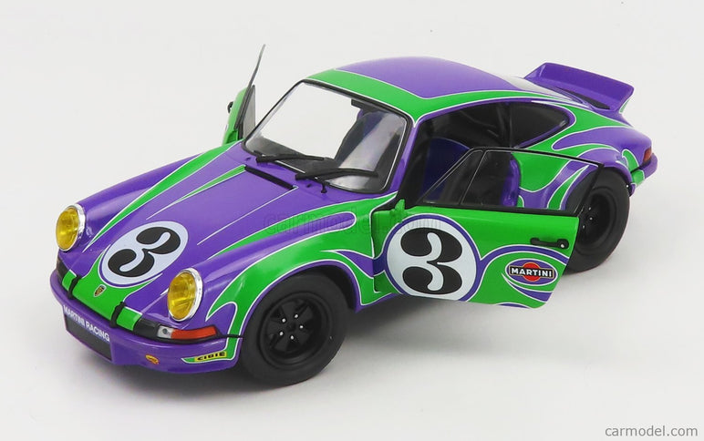 Porsche 911 RSR Coupe N°3 Happy Tribute 1973 1:18 Solido fialová zelená