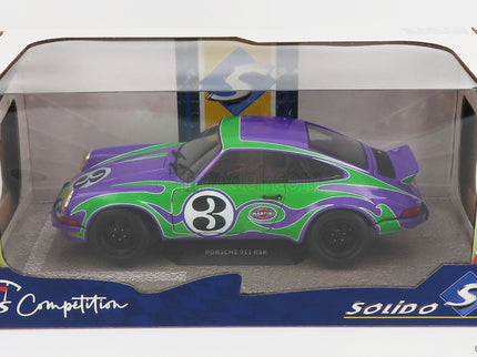 Porsche 911 RSR Coupe N°3 Happy Tribute 1973 1:18 Solido fialová zelená