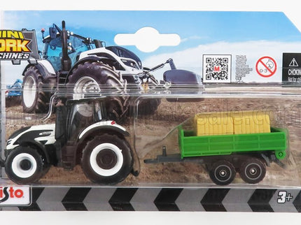 VALTRA | Q305 TRACTOR WITH TRAILER 2018 | WHITE GREEN