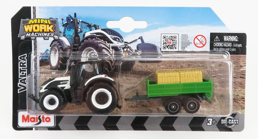 VALTRA | Q305 TRACTOR WITH TRAILER 2018 | WHITE GREEN