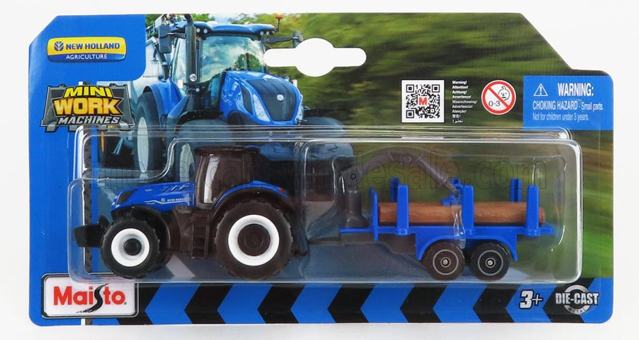 NEW HOLLAND | T7-315 TRACTOR WITH TRAILER 2018 | BLUE WOOD