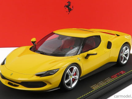 Ferrari 296 GTB Hybrid 830HP V6 2021 1:18 BBR Models GIALLO MODENA - YELLOW