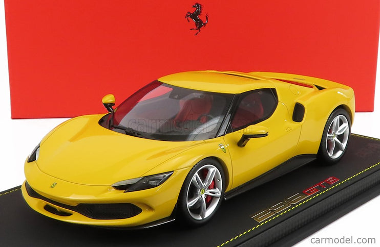 Ferrari 296 GTB Hybrid 830HP V6 2021 1:18 BBR Models GIALLO MODENA - YELLOW